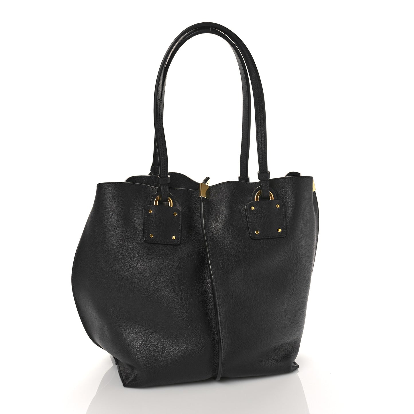 Smooth Calfskin Medium Vick Tote Full Blue