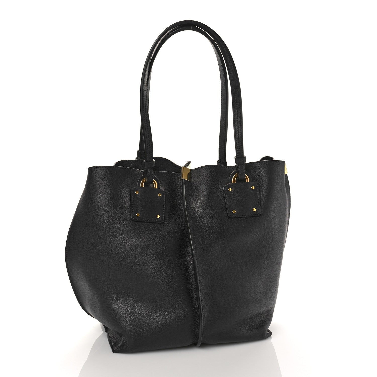 Chloe Smooth Calfskin Medium Vick Tote Full Blue 4 of 8