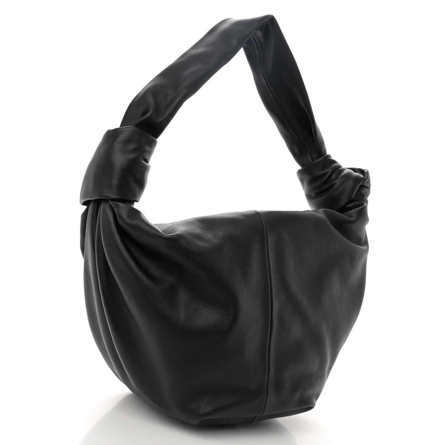 Calfskin Teen Double Knot Hobo Black