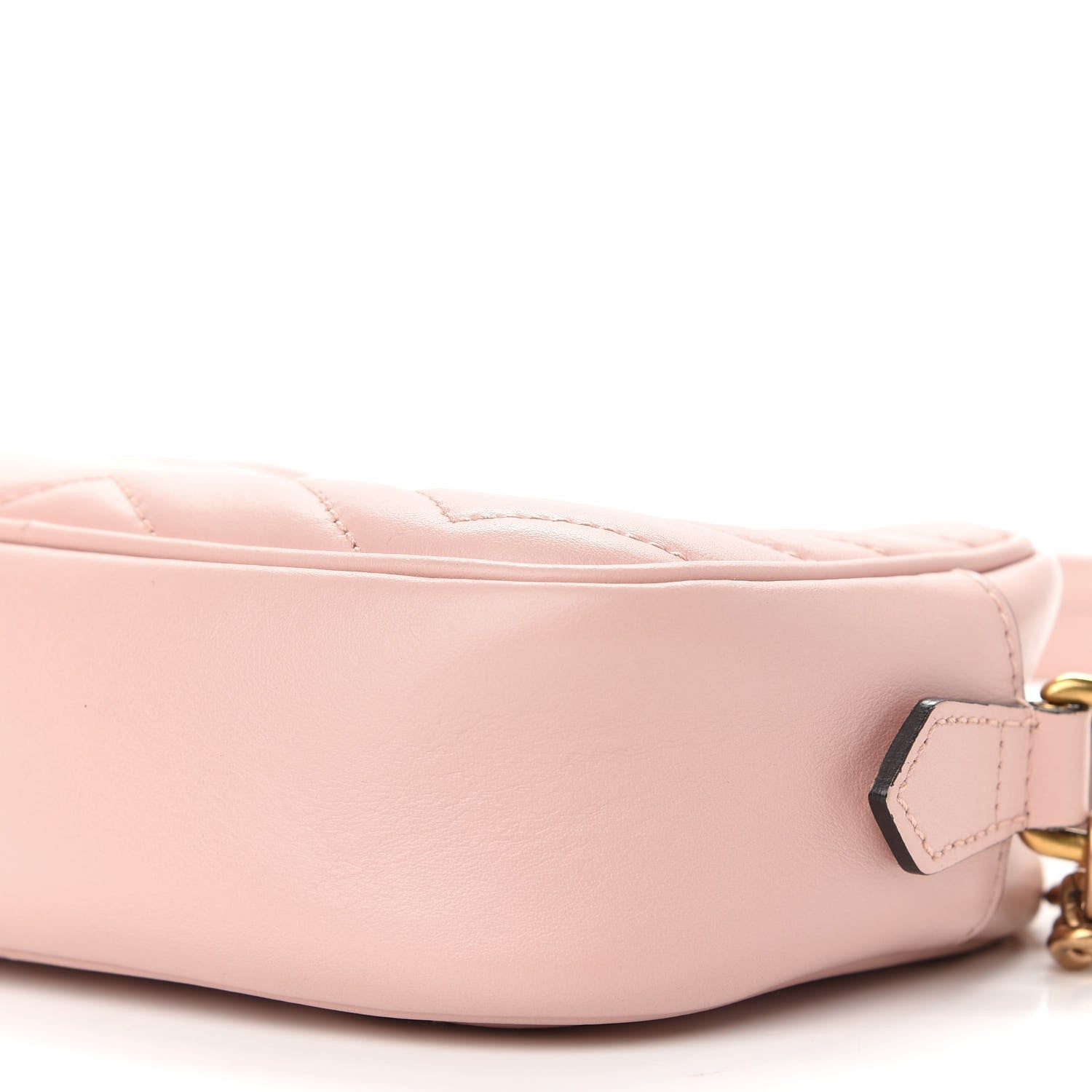 Gucci Calfskin Matelasse Mini GG Marmont Chain Shoulder Bag Perfect Pink 8 of 8
