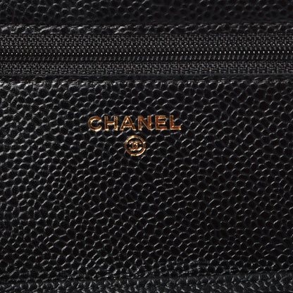 Chanel Caviar Quilted Wallet On Chain WOC Black 6 of 9
