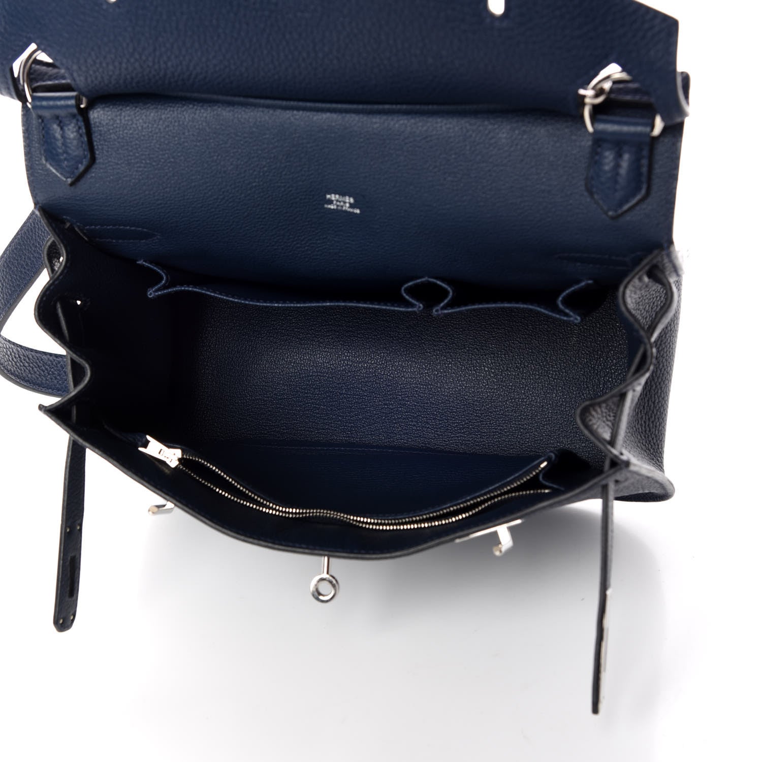 Hermes Taurillon Clemence Jypsiere 28 Bleu De Malte 5 of 9