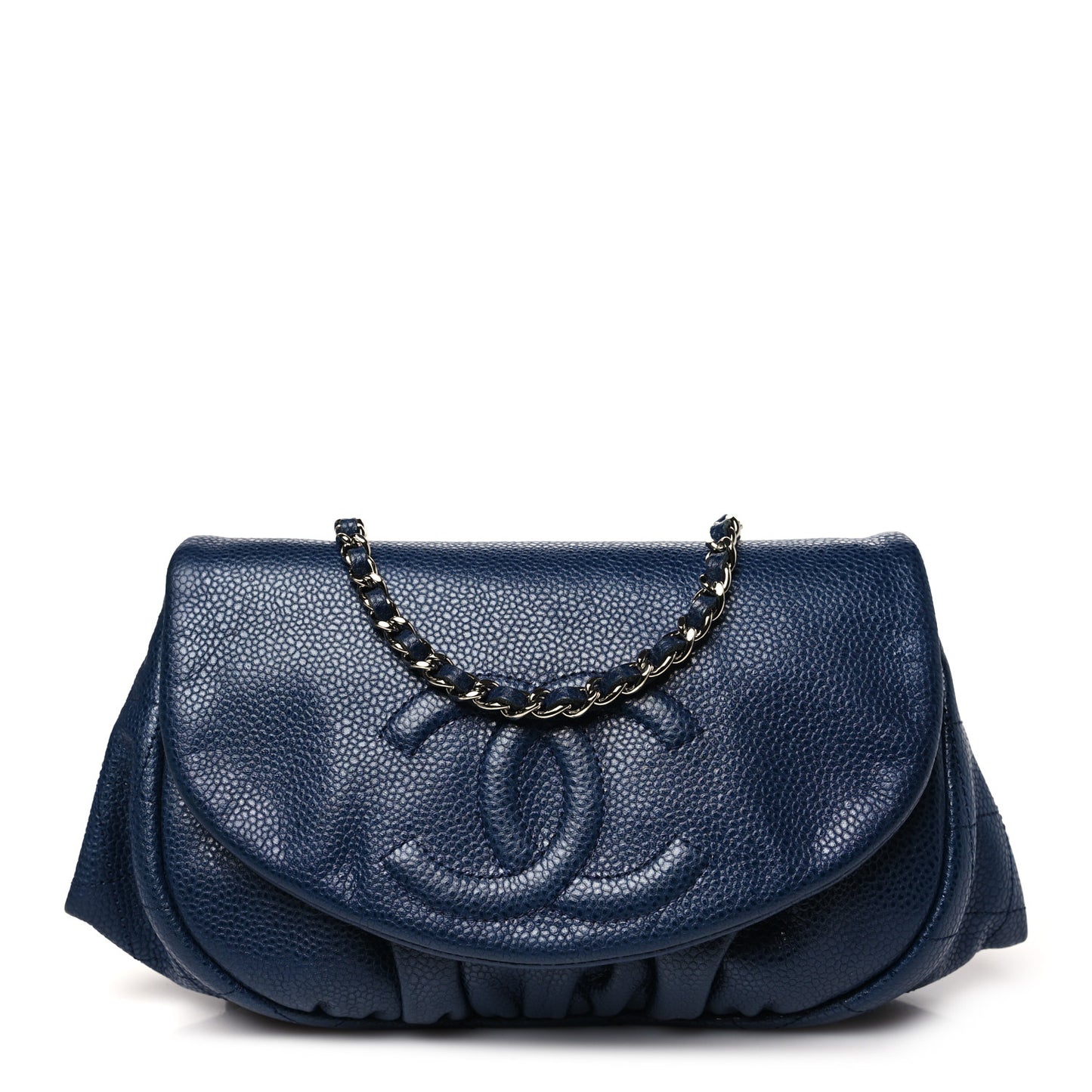Caviar Half Moon Wallet On Chain WOC Navy