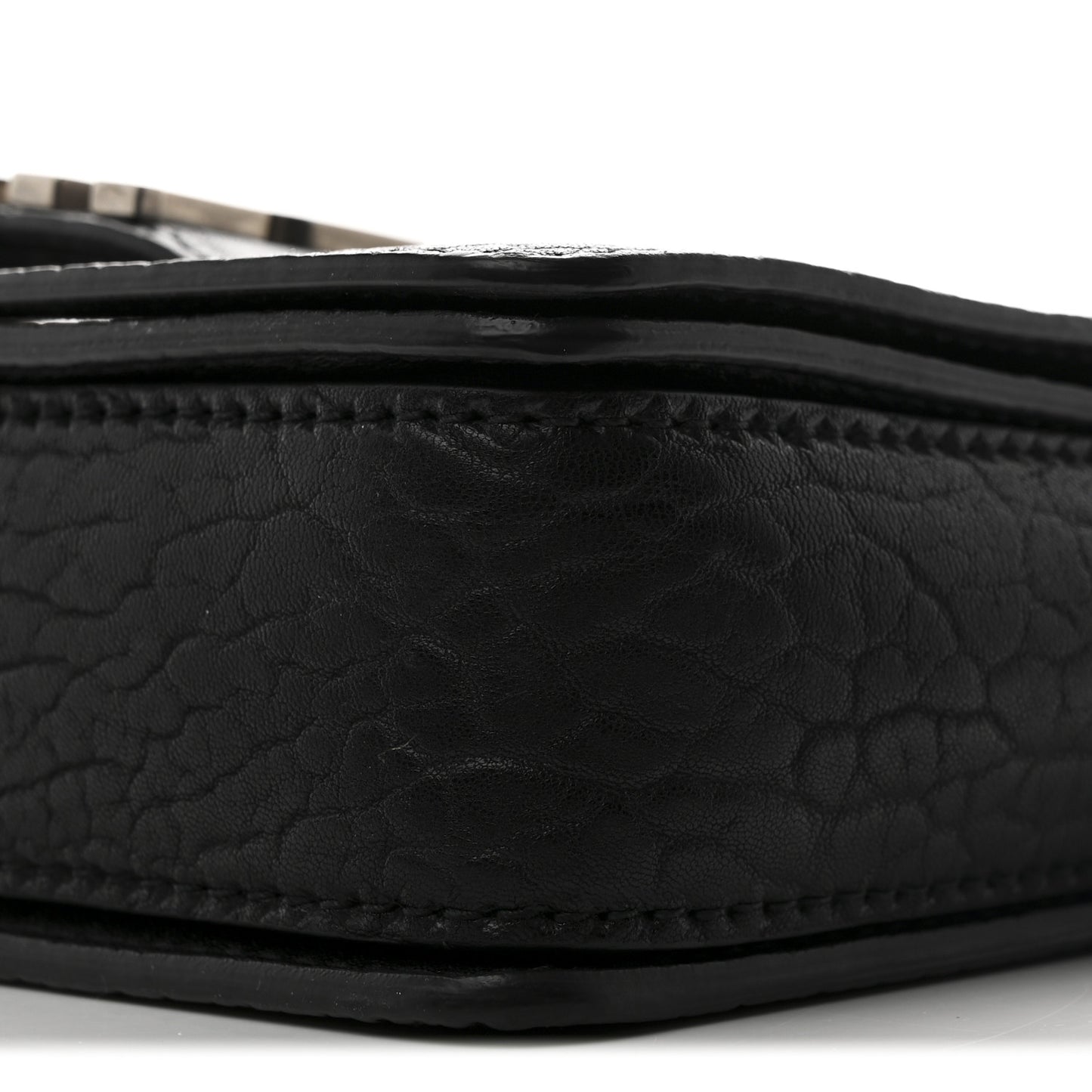 Canyon Grained Lambskin Dio(r)evolution Flap Bag Black