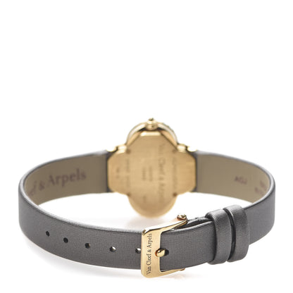 Van Cleef & Arpels 18K Yellow Gold Satin 26mm Alhambra Quartz Watch Gold 3 of 6