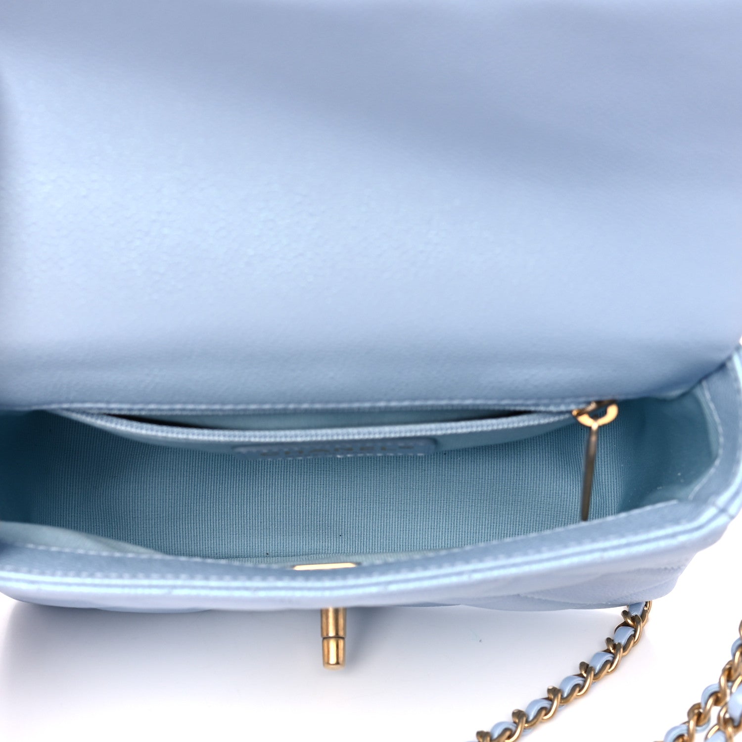 Chanel Iridescent Caviar Quilted Mini My Perfect Flap Light Blue 5 of 10