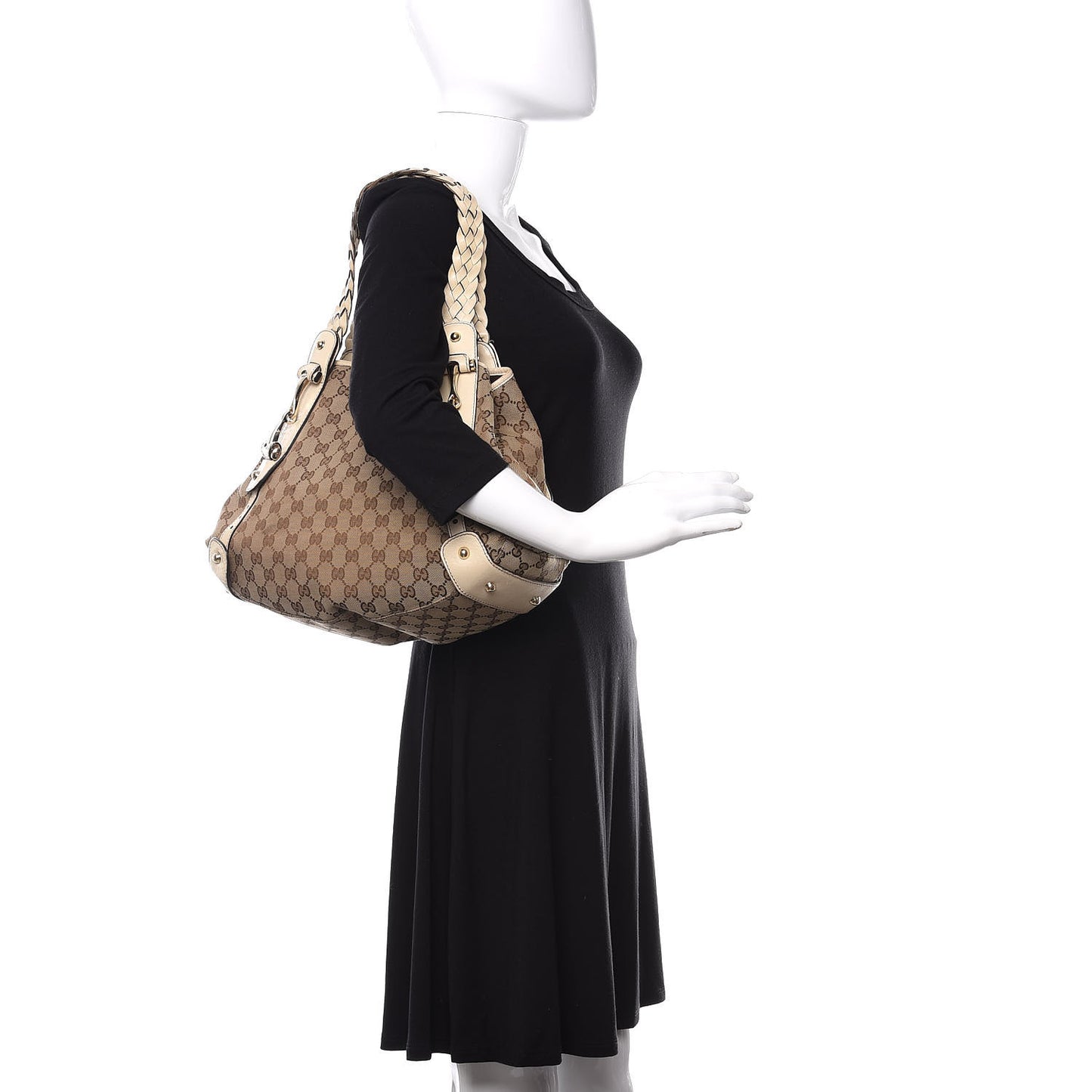 Monogram Small Pelham Shoulder Bag Off White