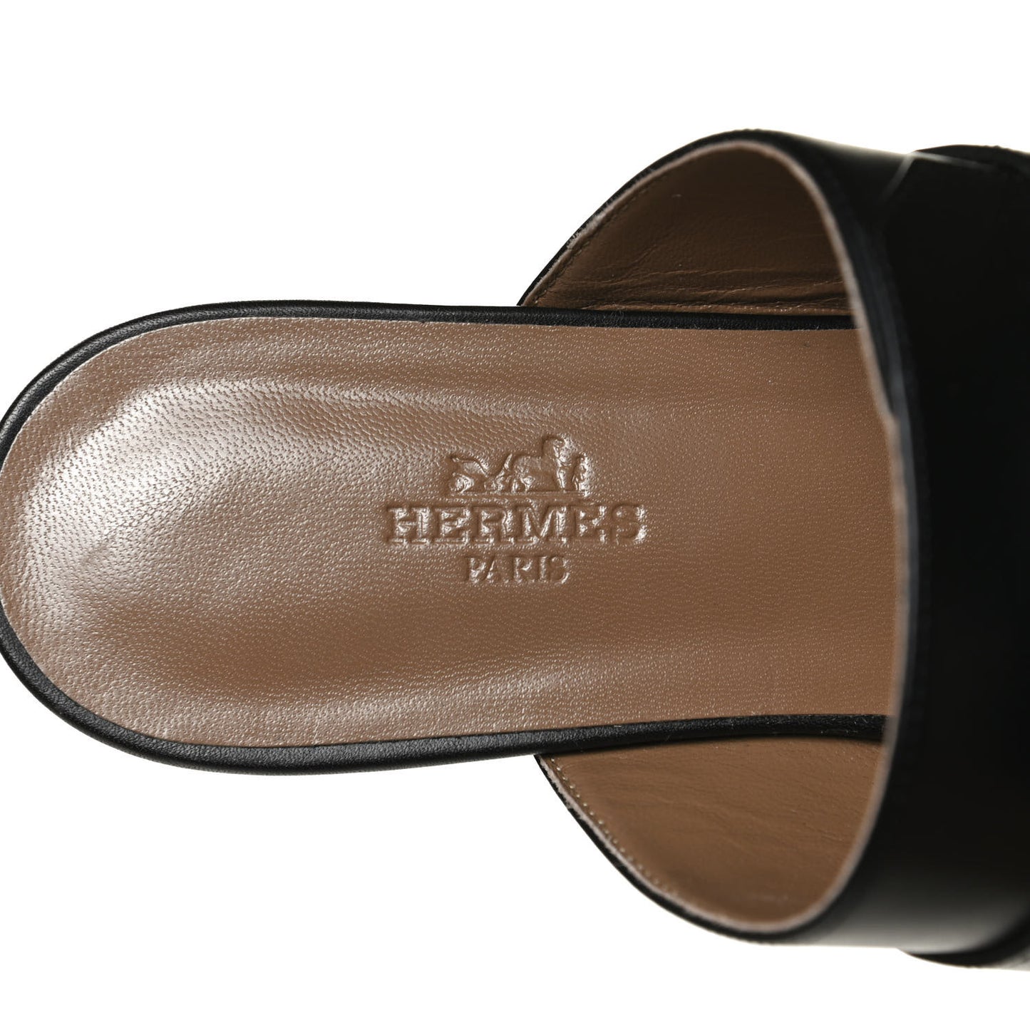 Calfskin Avenue Sandals 38 Black