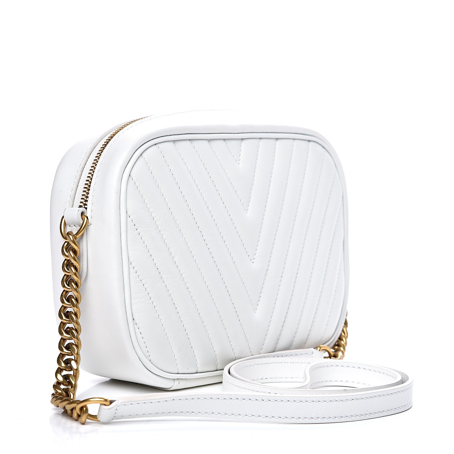 Louis Vuitton Calfskin New Wave Camera Bag White 2 of 10