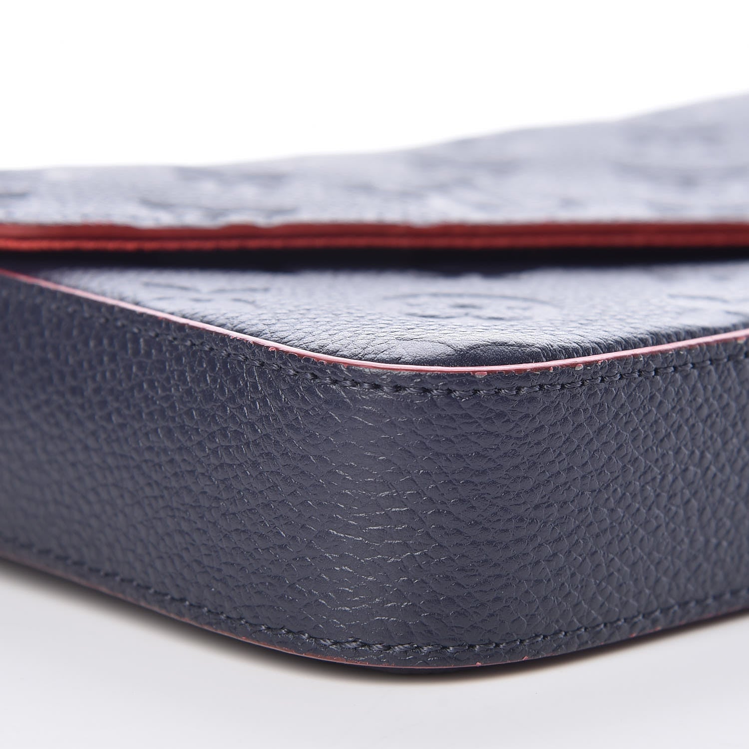 Louis Vuitton Empreinte Pochette Felicie Chain Wallet Marine Rouge 9 of 12