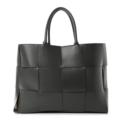 Bottega Veneta Nappa Maxi Intrecciato Mens Arco Tote Light Graphite 1 of 9