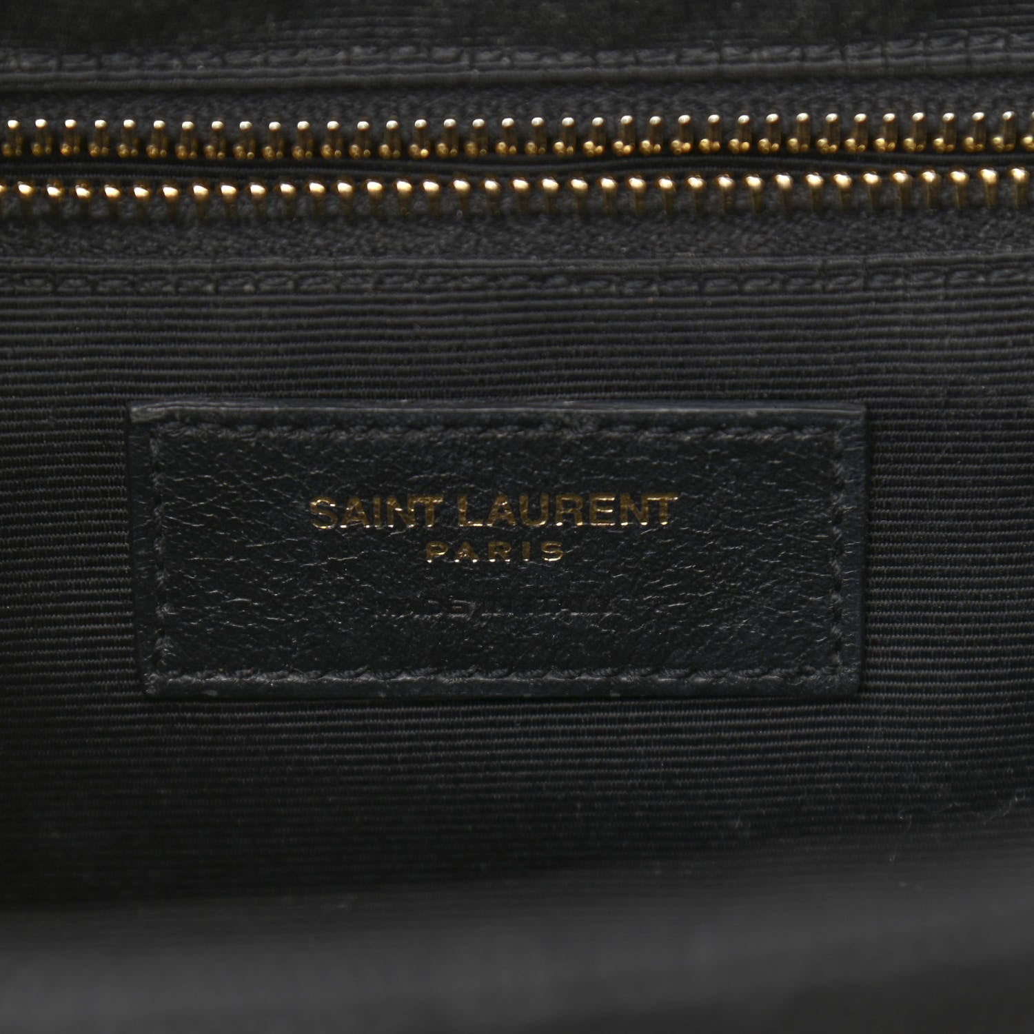 Saint Laurent Grain De Poudre Textured Mixed Matelasse Large Triquilt Monogram Satchel Black 7 of 12