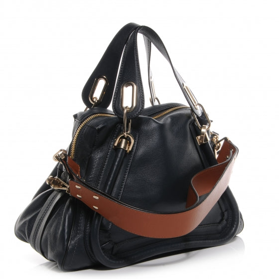 Chloe Leather Medium Military Paraty Navy 3 of 10