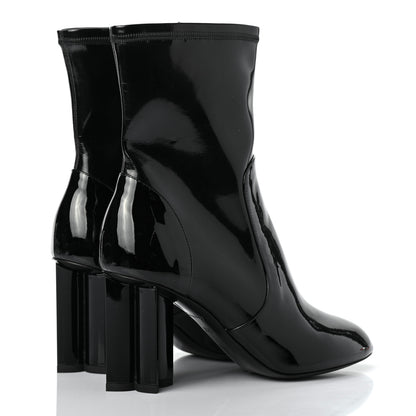 Louis Vuitton Patent Silhouette Ankle Boots 35.5 Black 4 of 9