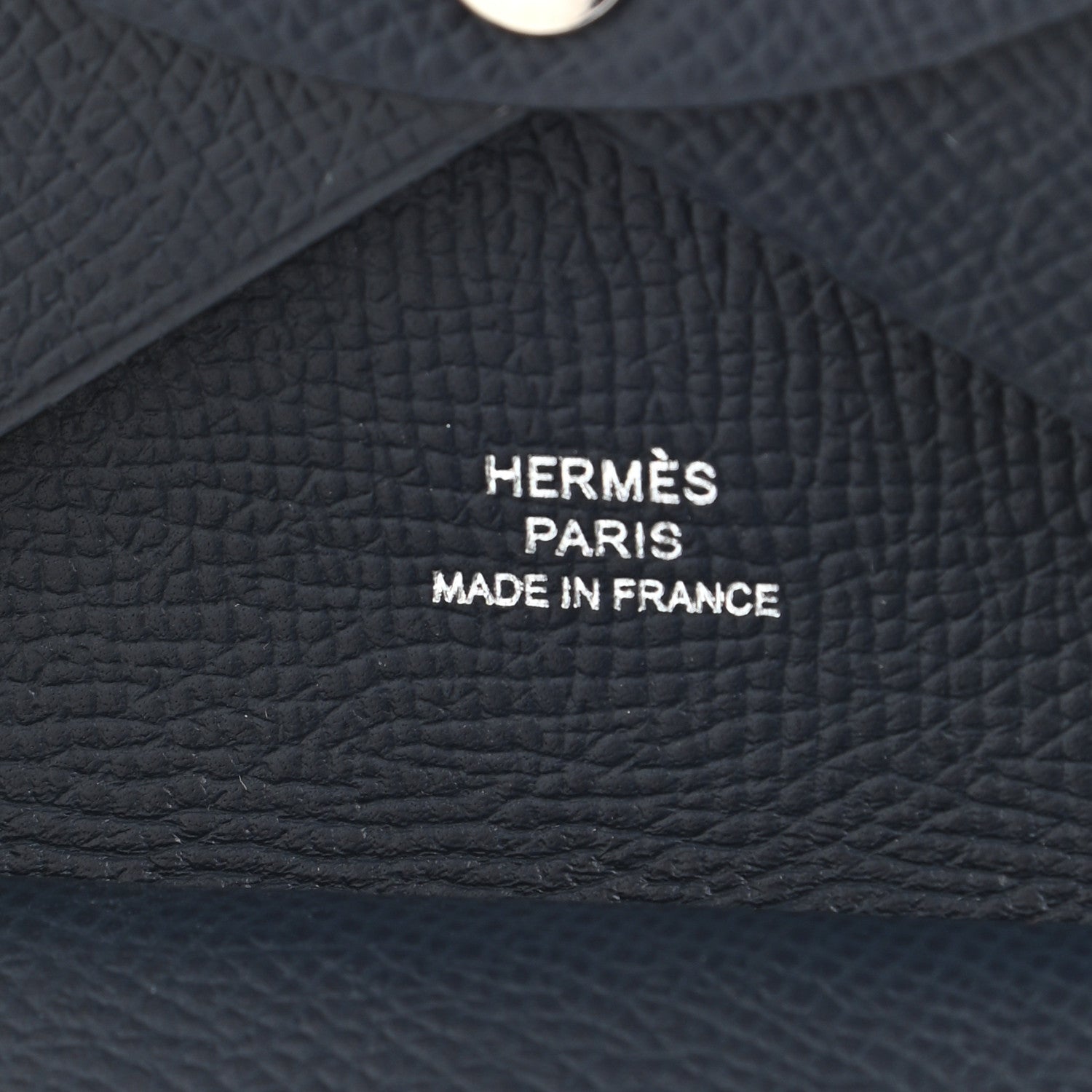 Hermes Epsom Duo Calvi Card Case Bleu Indigo 6 of 6