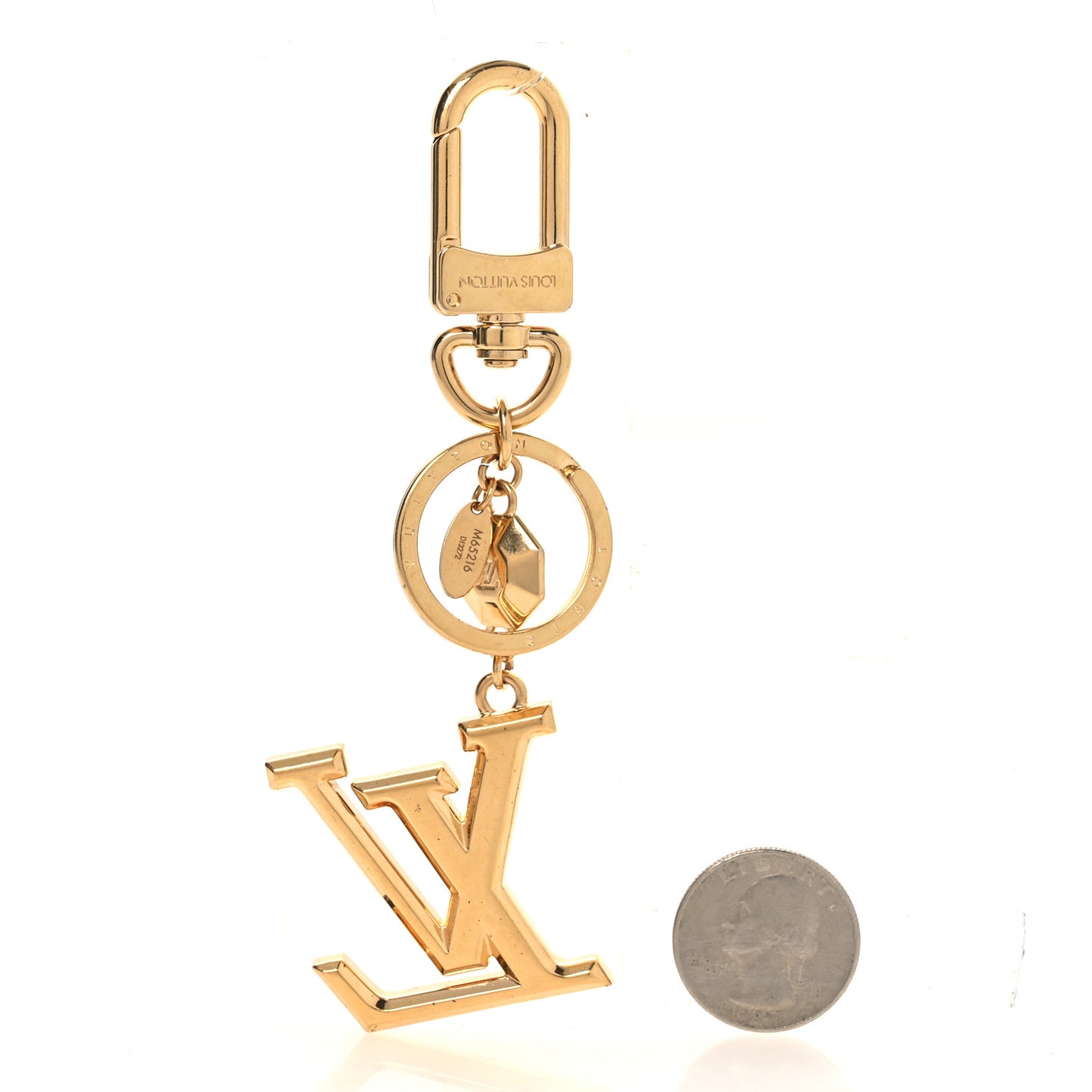 LV Facettes Bag Charm Key Holder Gold