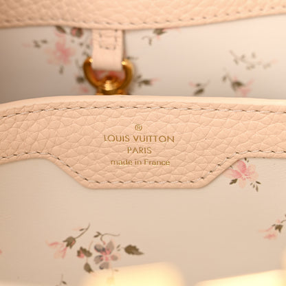 Louis Vuitton Taurillon Bloom Capucines BB Powder Beige 6 of 14