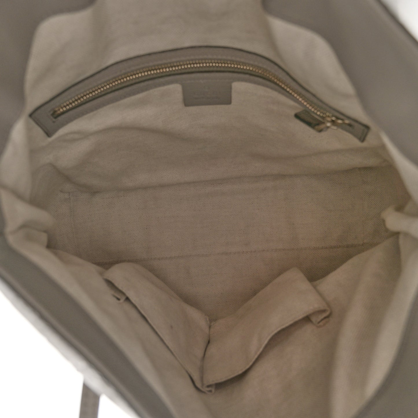 Guccissima Medium Bree Foldover Tote Storm Grey