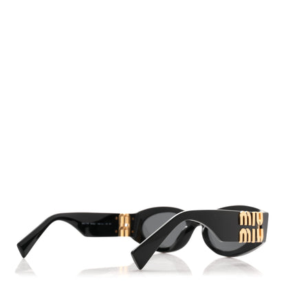 Miu Miu Acetate Oval Glimpse Sunglasses SMU11W Black 4 of 8