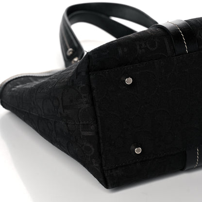 Christian Dior Monogram Vintage Flowers Dome Bag Black 9 of 10
