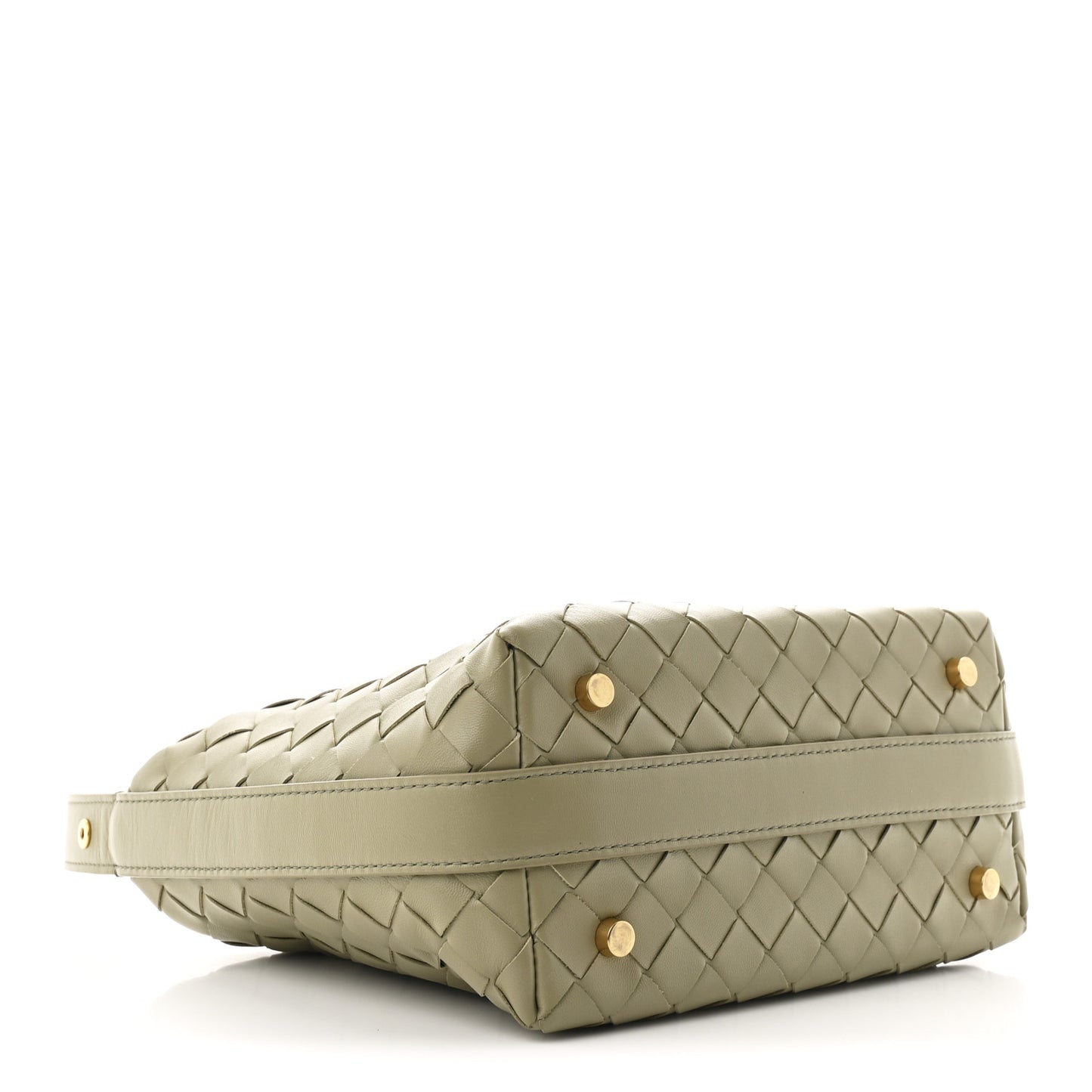 Calfskin Nappa Intrecciato Mini Wallace Travertine