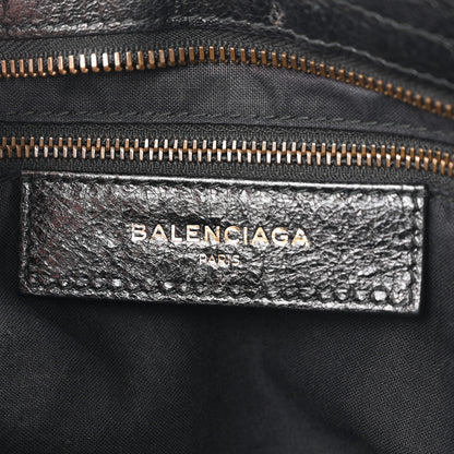 Balenciaga Agneau Classic Hardware City Logo Strap  Black White 7 of 11