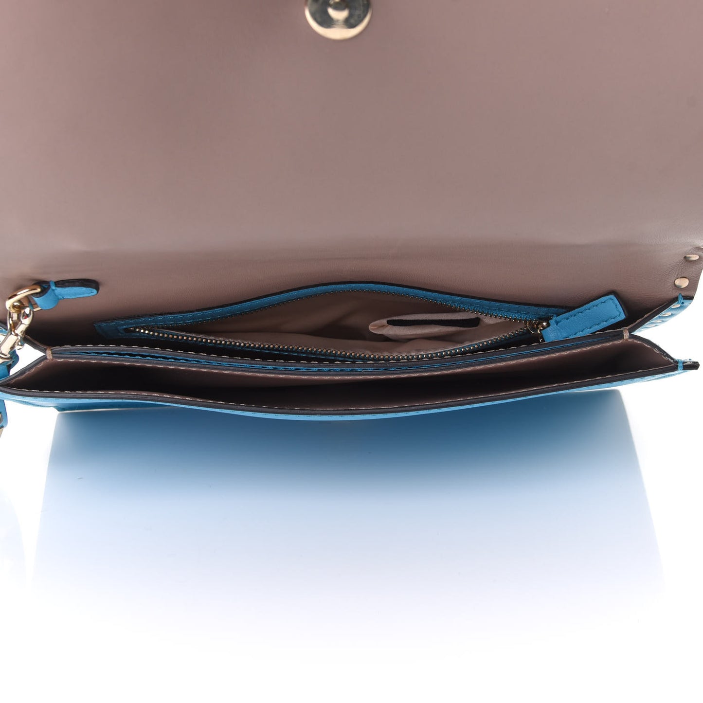 Nappa Rockstud Wristlet Clutch Parrot