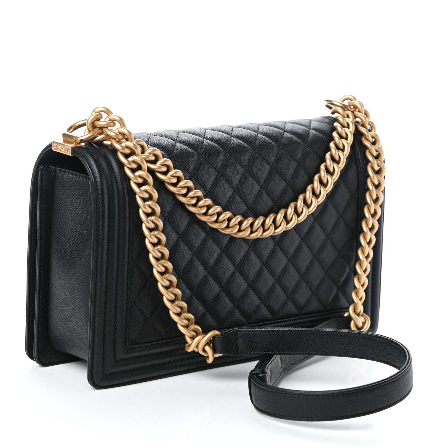 Chanel Caviar Quilted New Medium Boy Flap Black 3 of 10