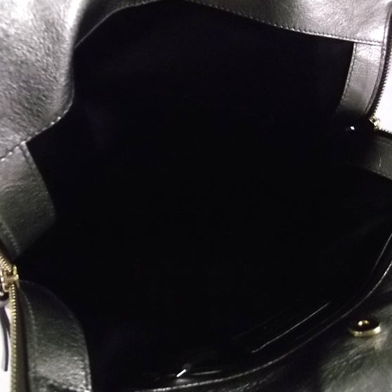 Saint Laurent Leather Tribute Tote Pewter 9 of 10