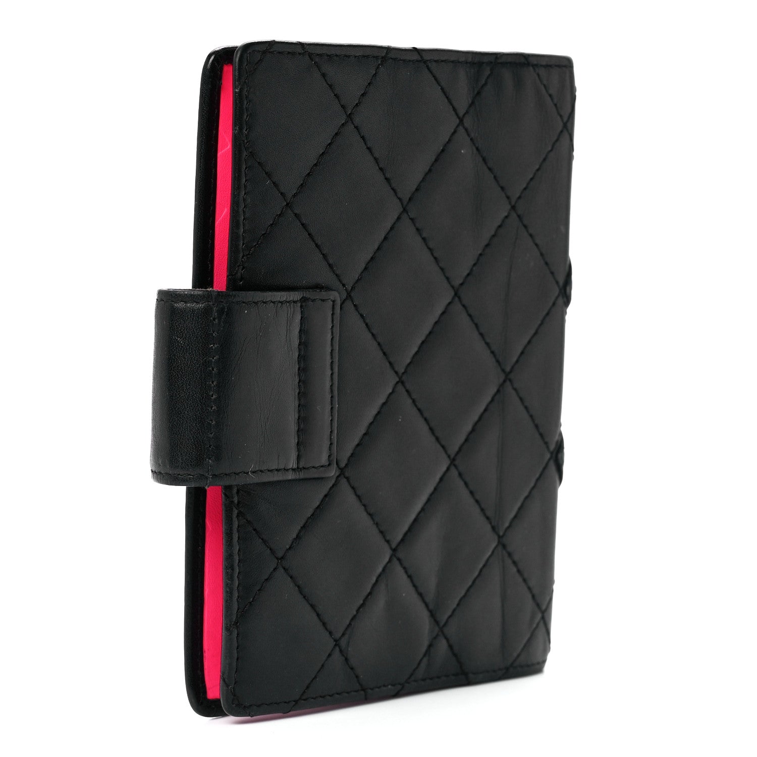 Chanel Calfskin Quilted Small Cambon Agenda Planner Black 3 of 14