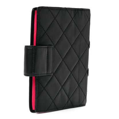 Chanel Calfskin Quilted Small Cambon Agenda Planner Black 3 of 14