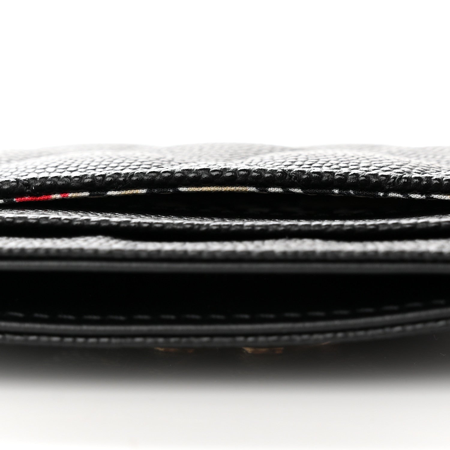 Chanel Caviar Quilted Striated Card Holder Black 10 of 11