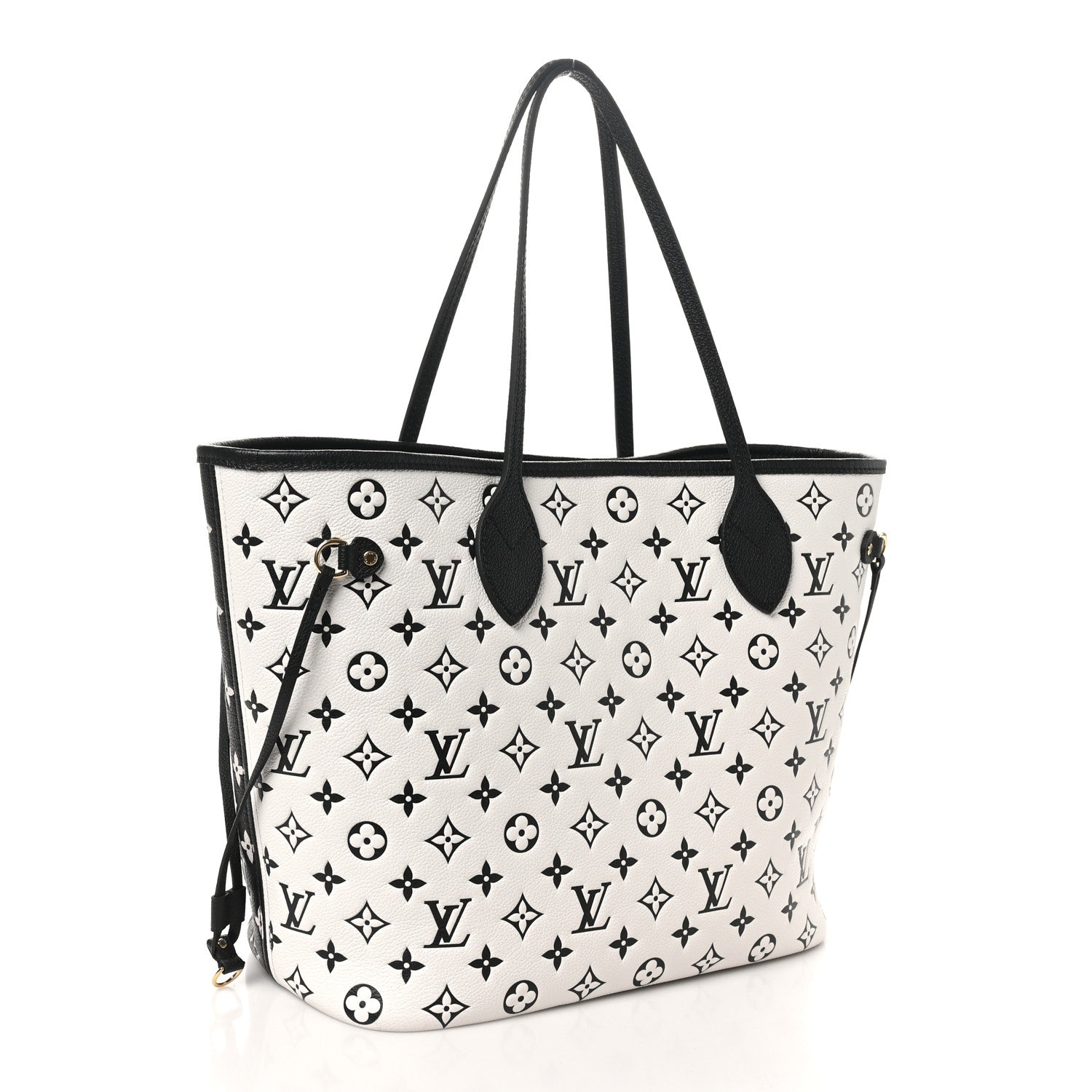 Louis Vuitton Empreinte Spring In The City Neverfull MM Black White Pink 4 of 10