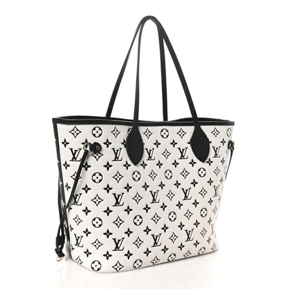 Louis Vuitton Empreinte Spring In The City Neverfull MM Black White Pink 4 of 10