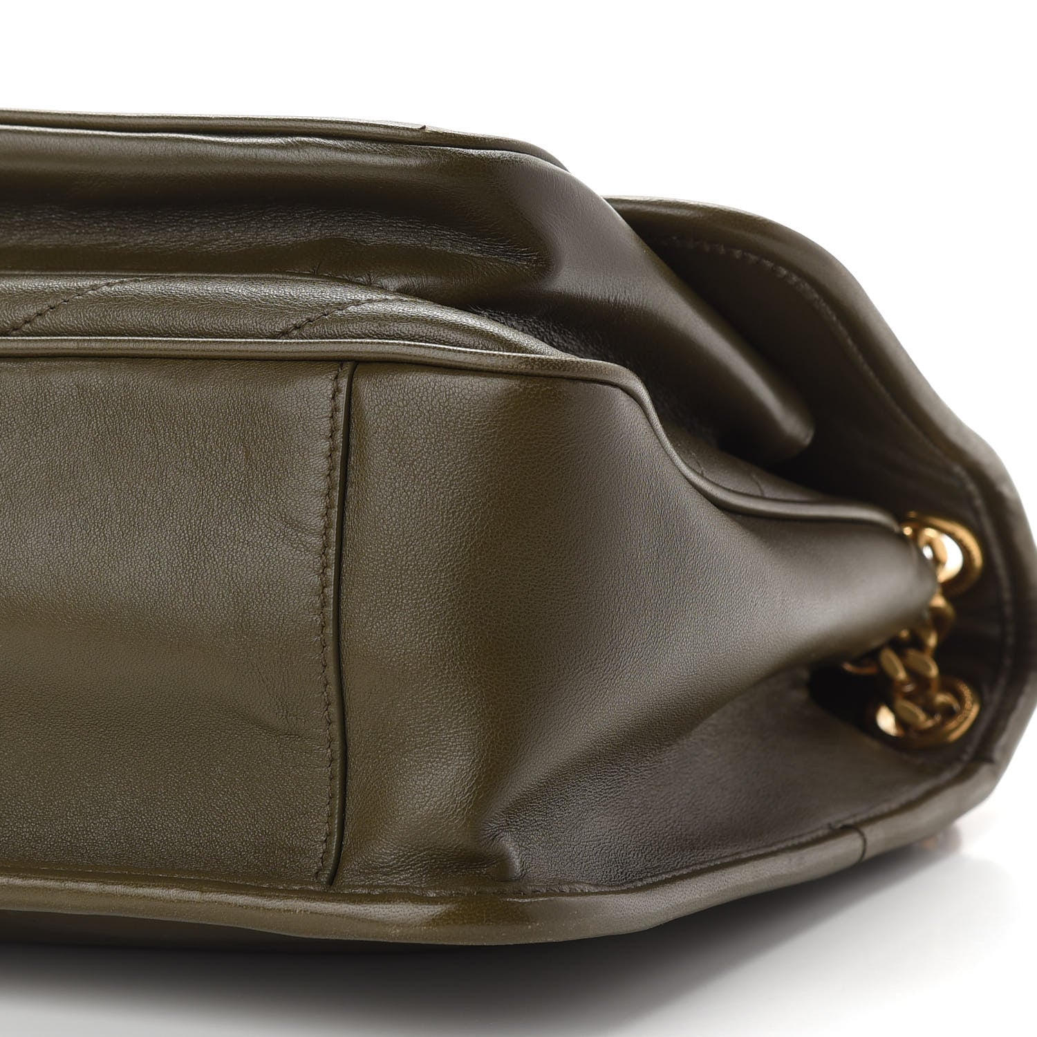 Saint Laurent Lambskin Matelasse Monogram Medium Niki Chain Satchel Seaweed 9 of 9