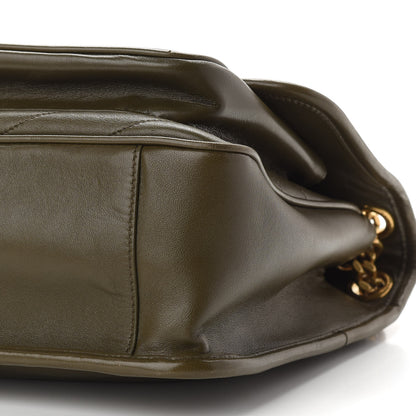 Saint Laurent Lambskin Matelasse Monogram Medium Niki Chain Satchel Seaweed 9 of 9