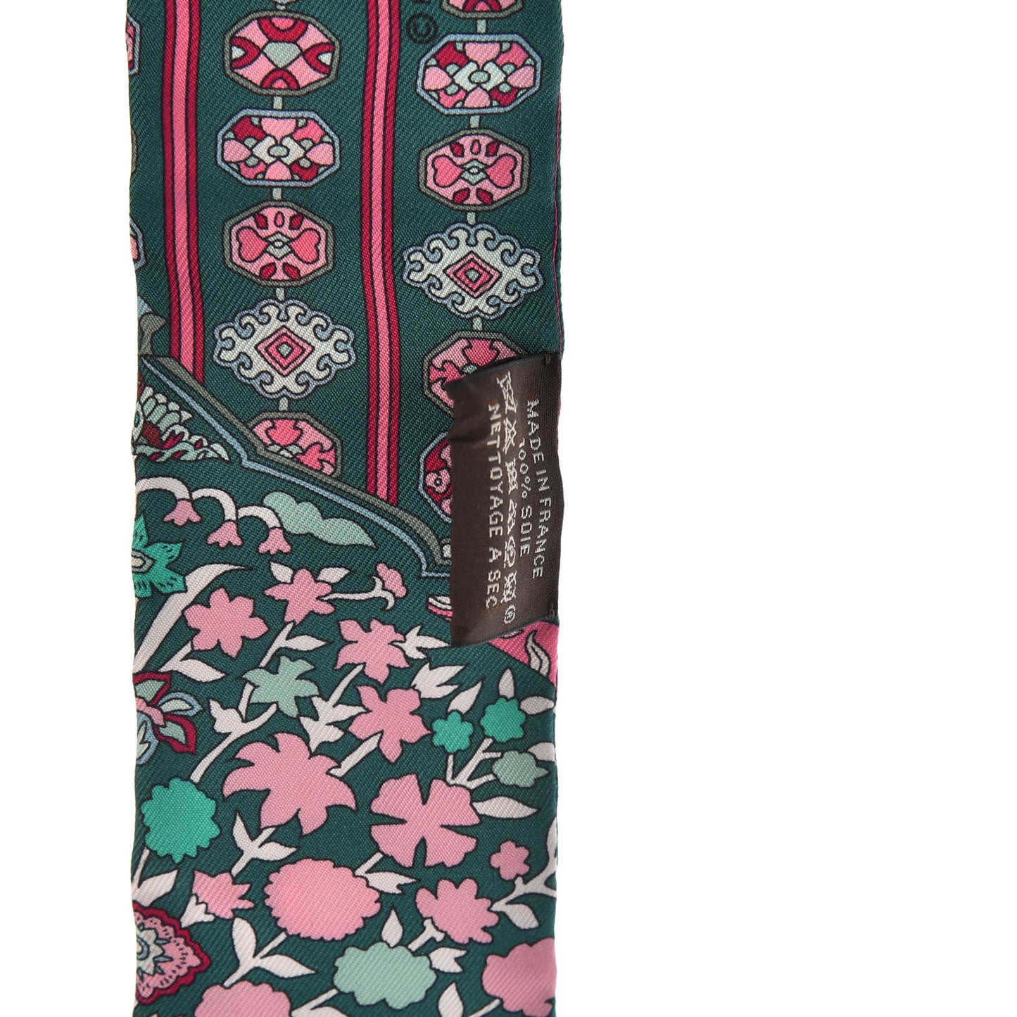 Silk Tapis Persans Twilly Lagon Vert Rose
