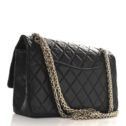 Chanel Aged Calfskin Quilted 2.55 Reissue 225 Flap Black 4 of 14