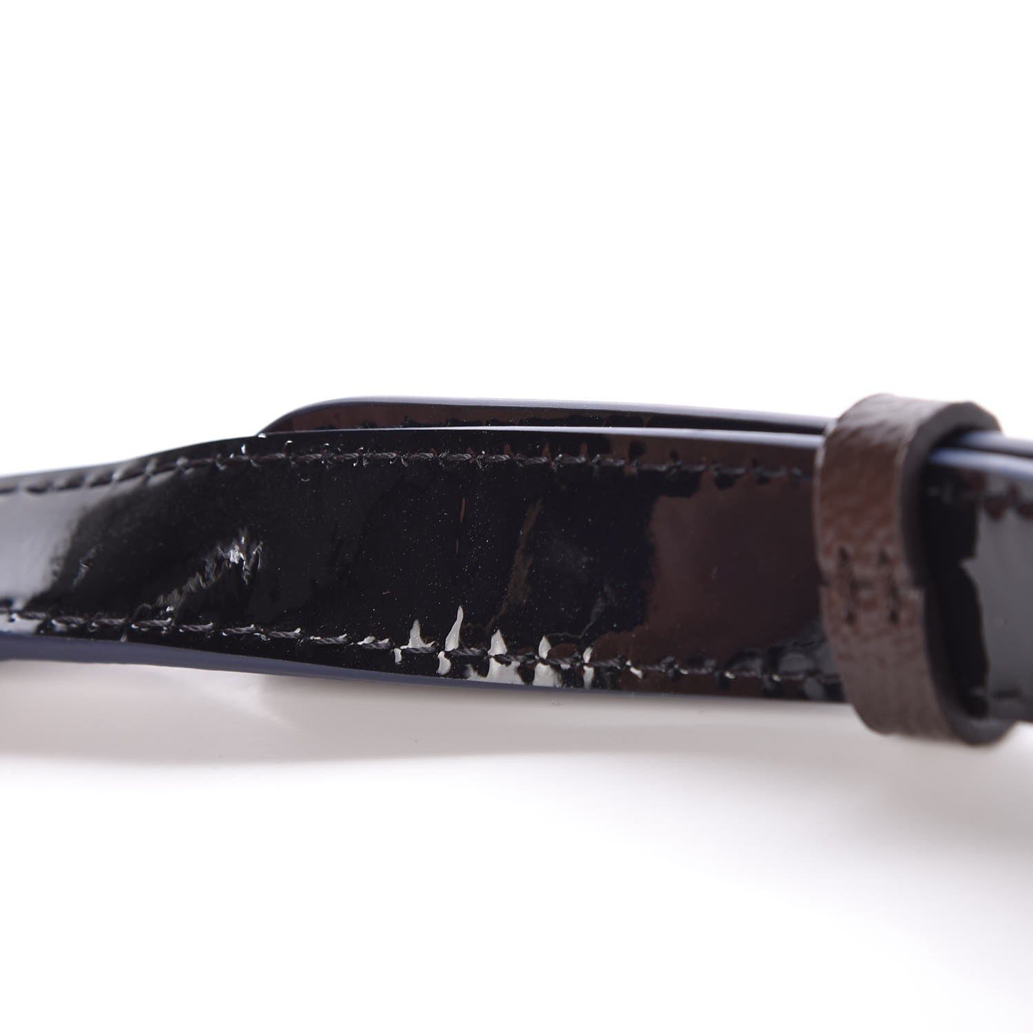 Louis Vuitton Patent Monogram Cherrywood Adjustable Strap Black 3 of 4
