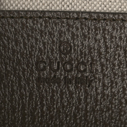 Gucci GG Supreme Monogram Textured Dollar Calfskin Small Ophidia Hobo Beige Ebony New Acero 6 of 8