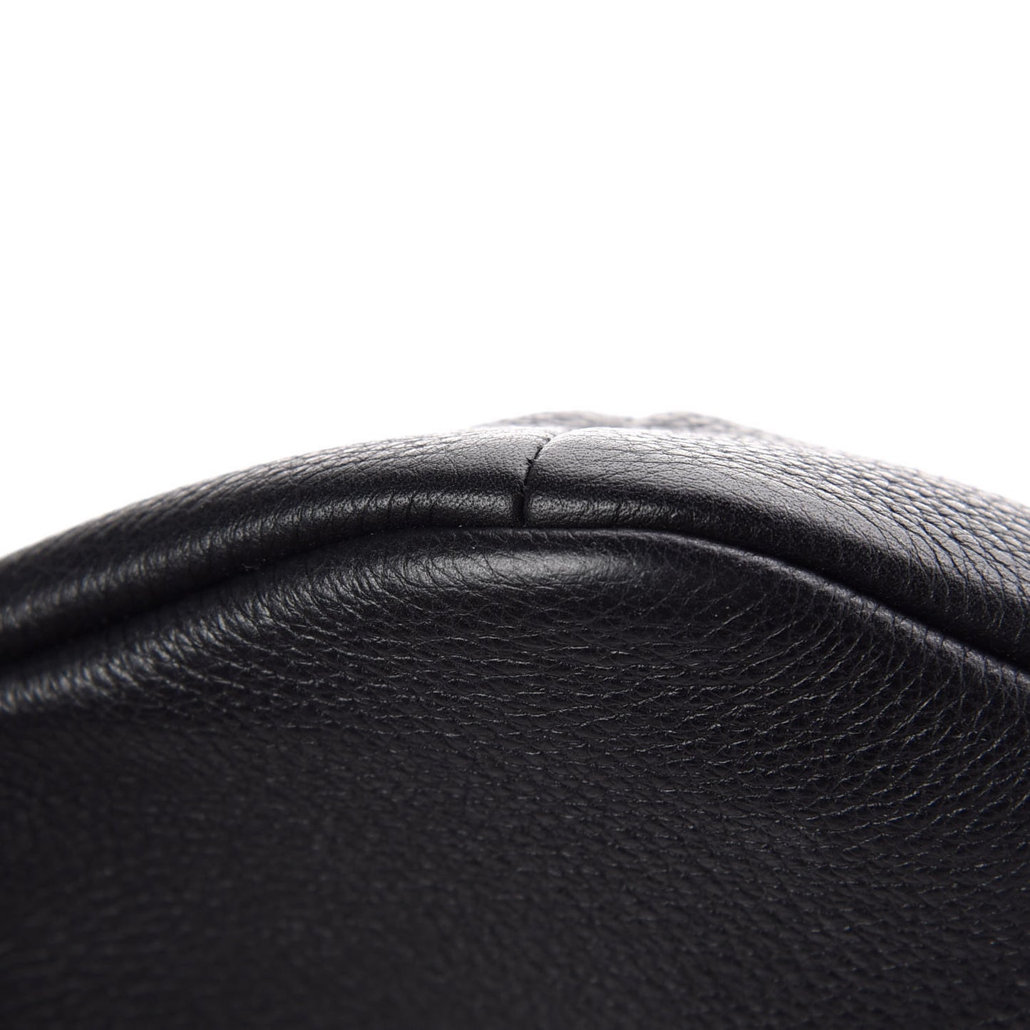 Grained Calfskin Small Logo Belt Bag Black