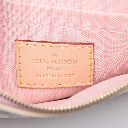 Louis Vuitton Damier Azur Neverfull MM GM Pochette Rose Ballerine 6 of 8