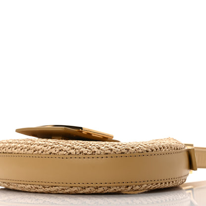 Fendi Raffia Vitello King Mini Cookie Hobo Bag Naturale Sahara 9 of 9