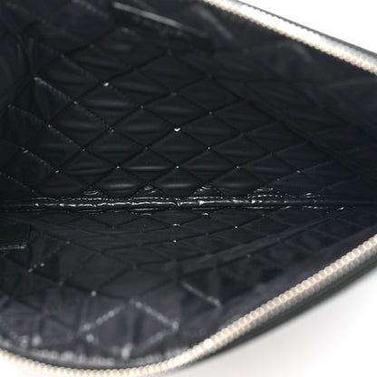 Chanel Caviar Studded Medium Deauville Pouch Black 5 of 9