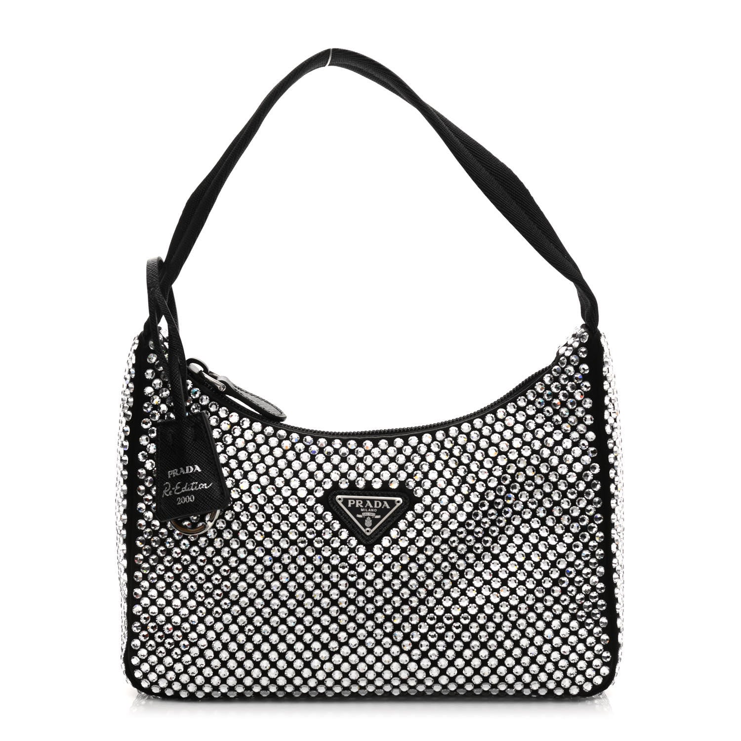 Prada Satin Crystal Mini Re-Edition 2000 Bag Cristal 1 of 11