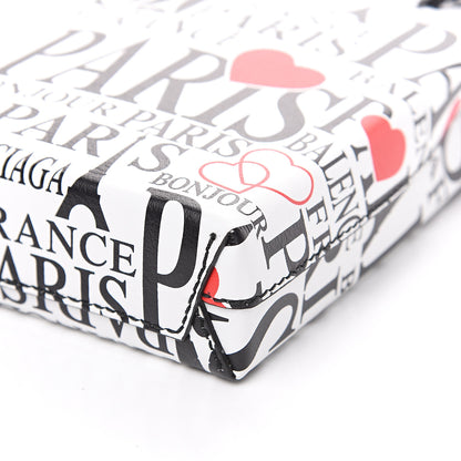 Balenciaga Calfskin Bonjour Paris Print Shopping Phone Holder Bag Paris Bonjour 7 of 7