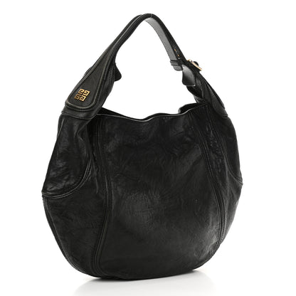 Givenchy Tumbled Sheepskin Hobo Black 3 of 13