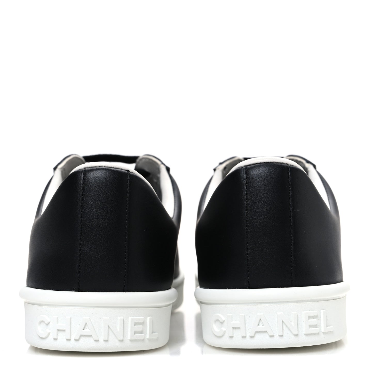 Calfskin CC Womens Sneakers 38 Black
