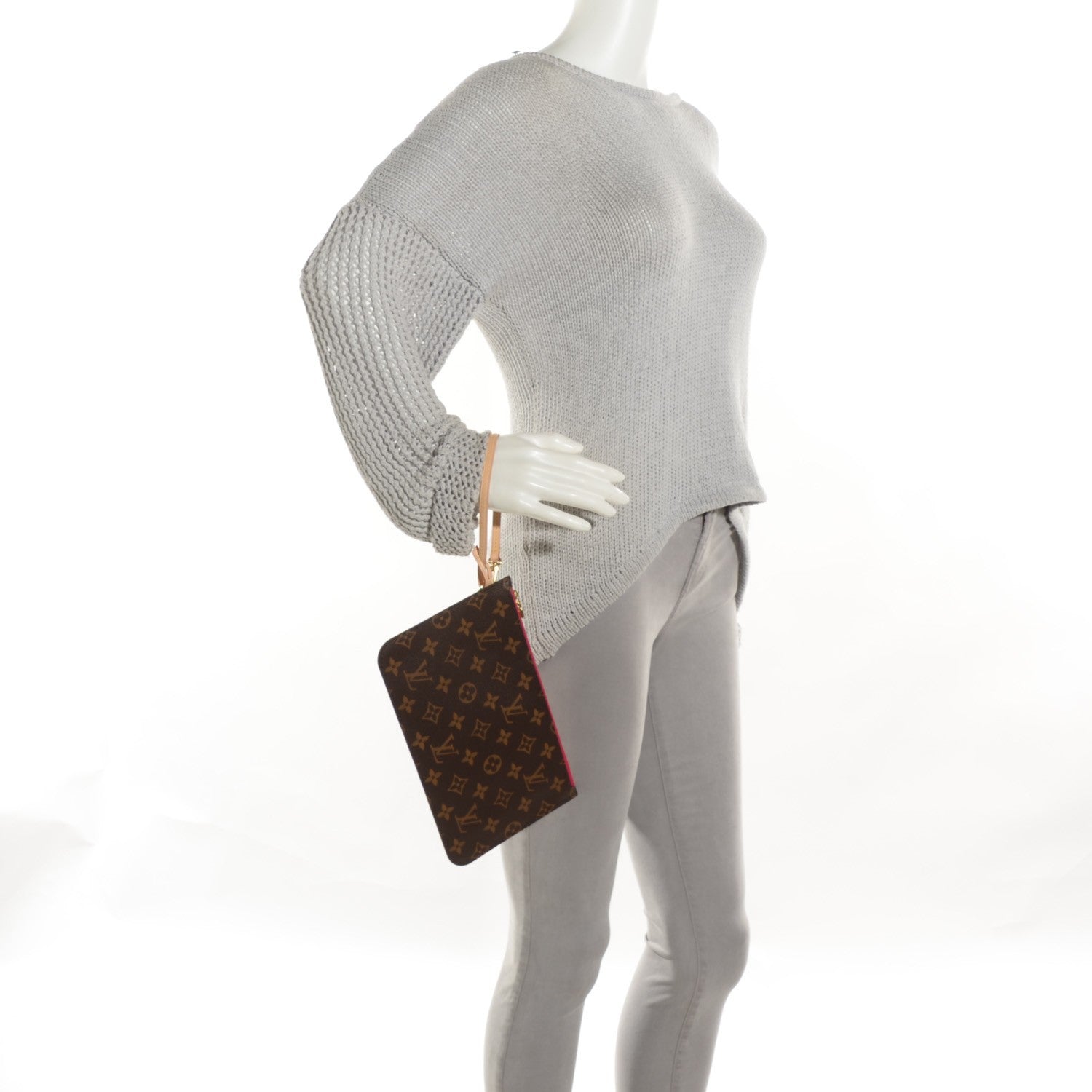 Louis Vuitton Monogram Neverfull MM GM Pochette Pivoine 2 of 8