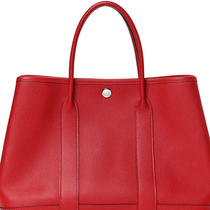 Hermes Epsom Garden Party 30 TPM Rouge Casaque 7 of 12